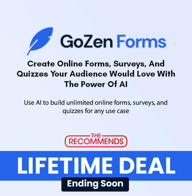 GoZen Forms lifetime deal