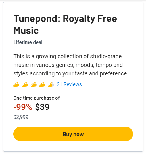 Tunepond Lifetime Deal