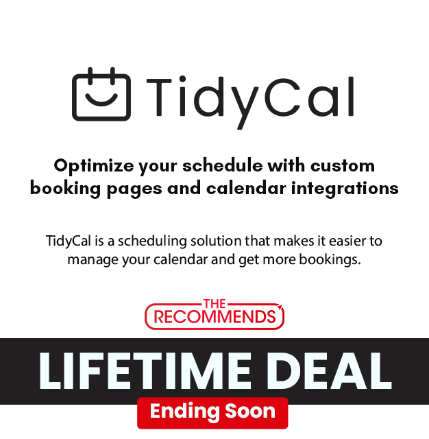 TidyCal lifetime deal