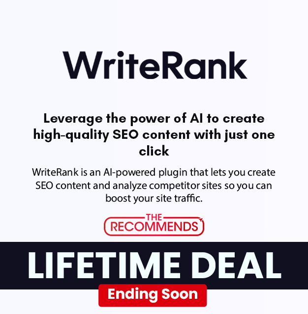 WriteRank Lifetime deal