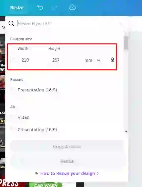 How To Print Canva Design (7 Easy Steps) 1 Canva resize