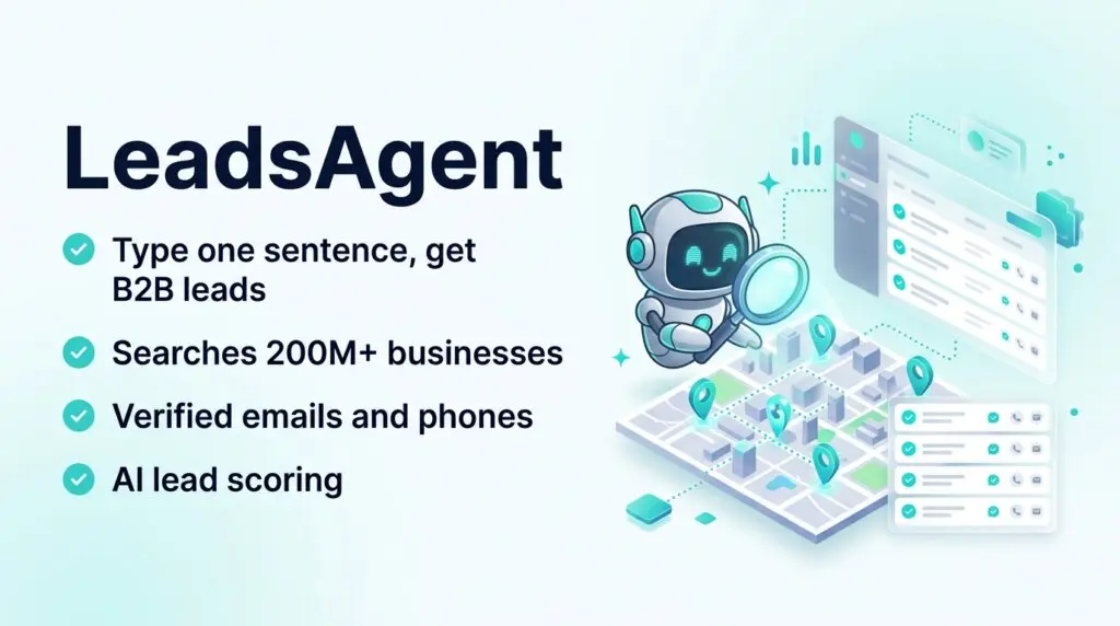 LeadsAgent Lifetime Deal – Type One Sentence, Get B2B Leads on Autopilot 1 LeadsAgent review