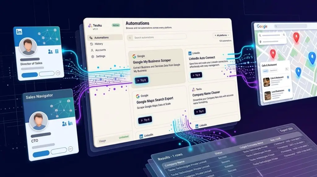 TexAu Lifetime Deal - Automate Lead Scraping and LinkedIn Outreach Locally 1 TexAu review