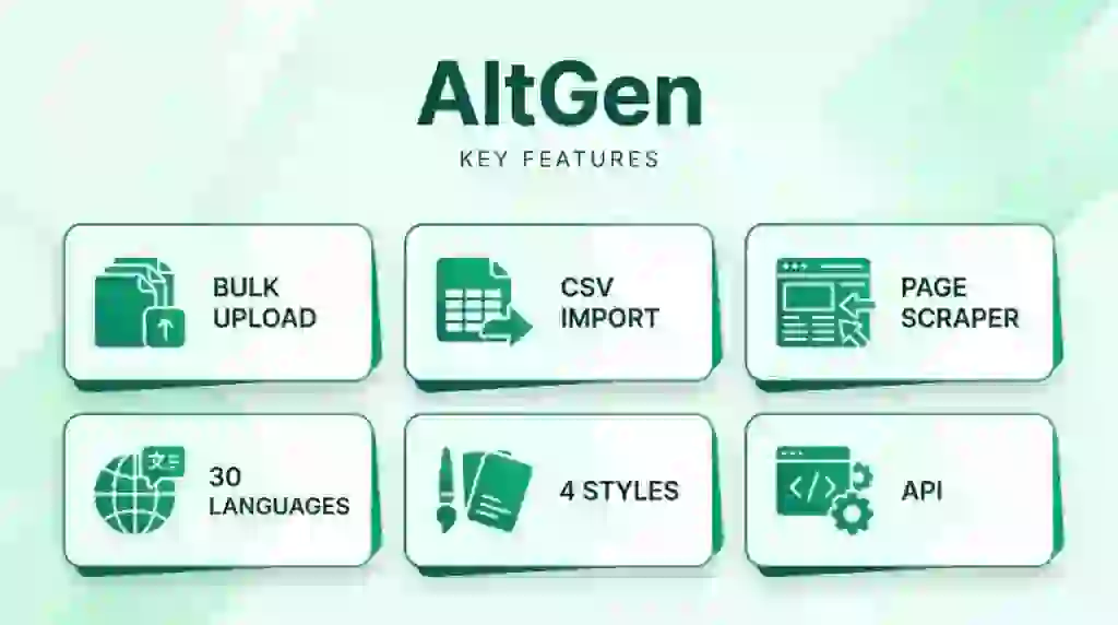 AltGen features AltGen features