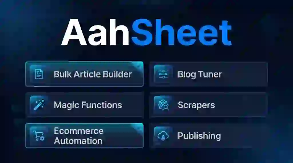 AahSheet Lifetime Deal - Unlimited AI Articles Inside Google Sheets 2 AahSheet features