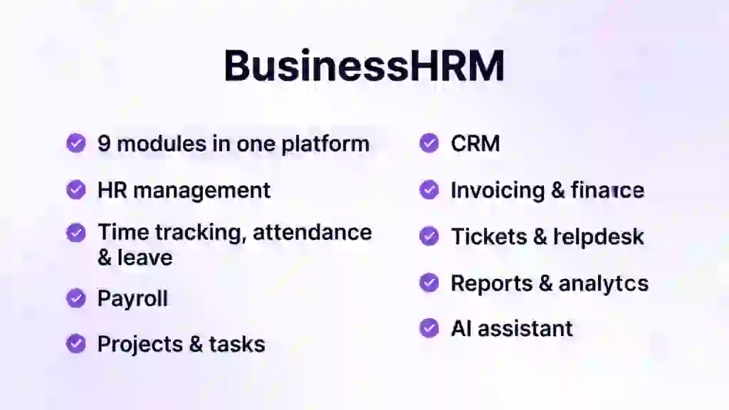 BusinessHRM Lifetime Deal - Run Your Whole Company on One Platform 2 BusinessHRM features