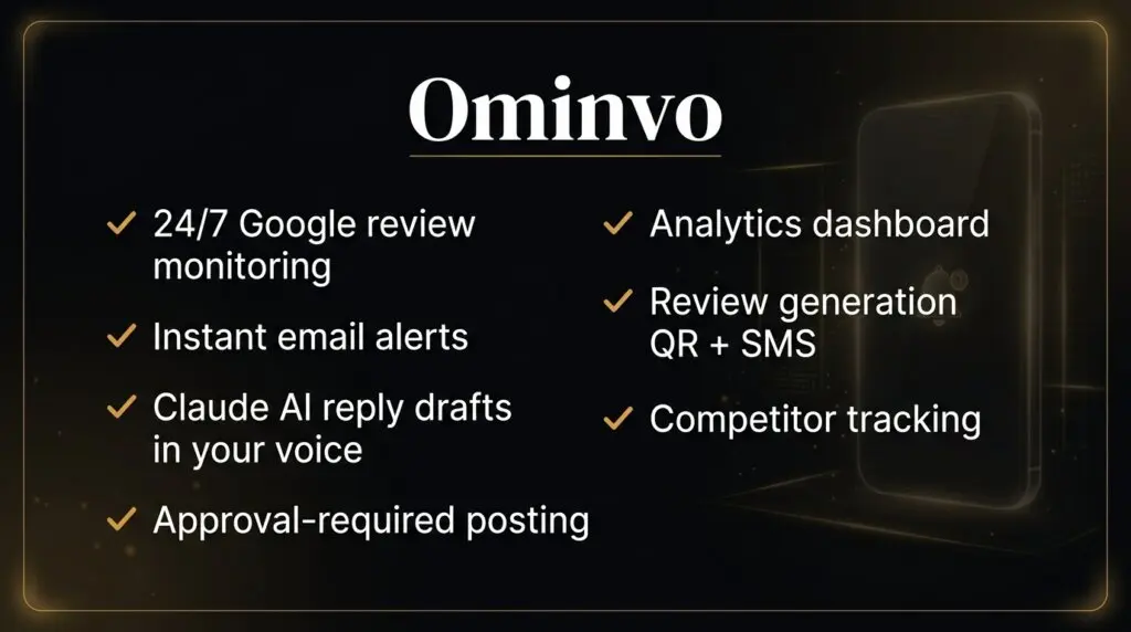 Ominvo Lifetime Deal - AI Replies for Every Google Review 2 Ominvo features