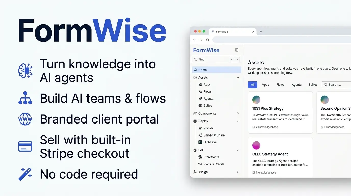 FormWise features FormWise features
