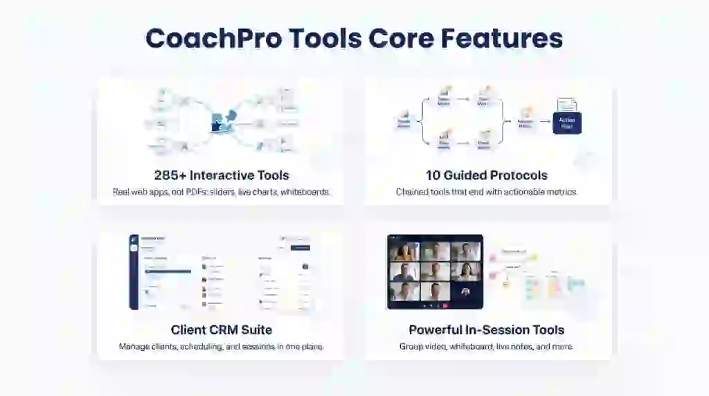 CoachPro Tools Lifetime Deal - Run Your Entire Coaching Practice in One Place 2 CoachPro Tools features