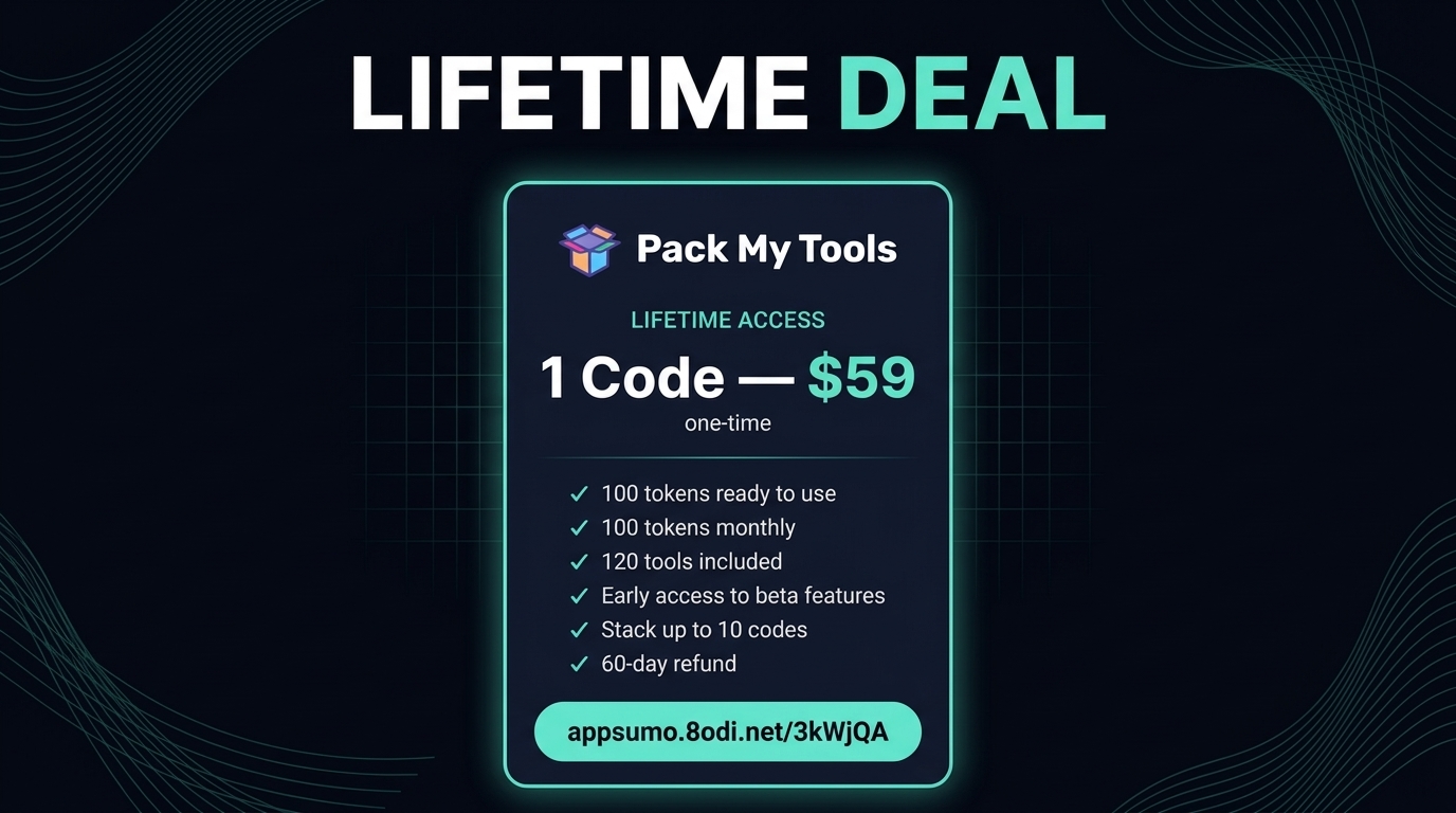 Pack My Tools Lifetime Deal - 100+ AI Tools in One Workspace 3 Pack My Tools lifetime deal